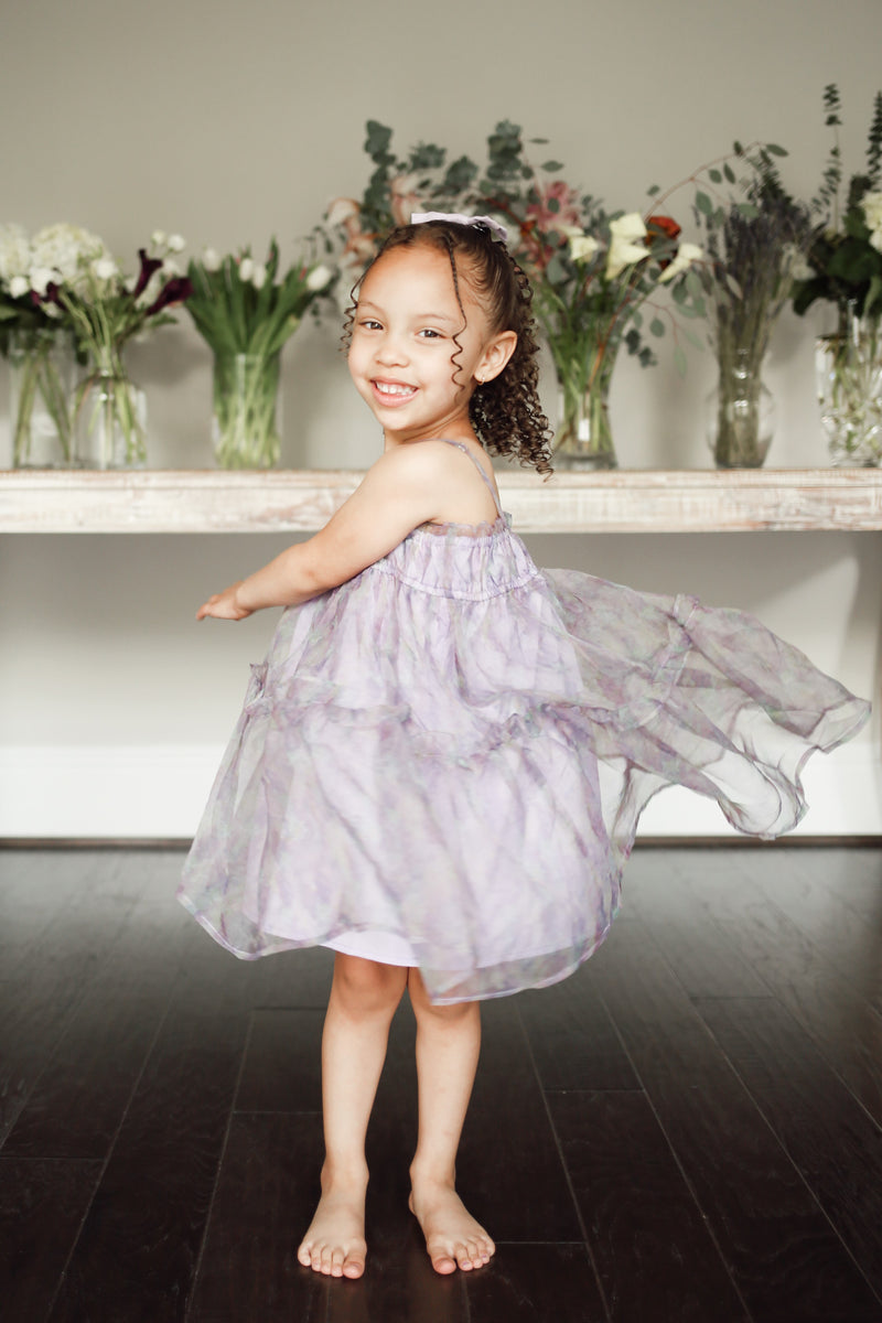 Periwinkle flower outlet girl dress